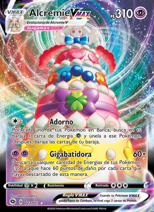 Image of the card Alcremie VMAX