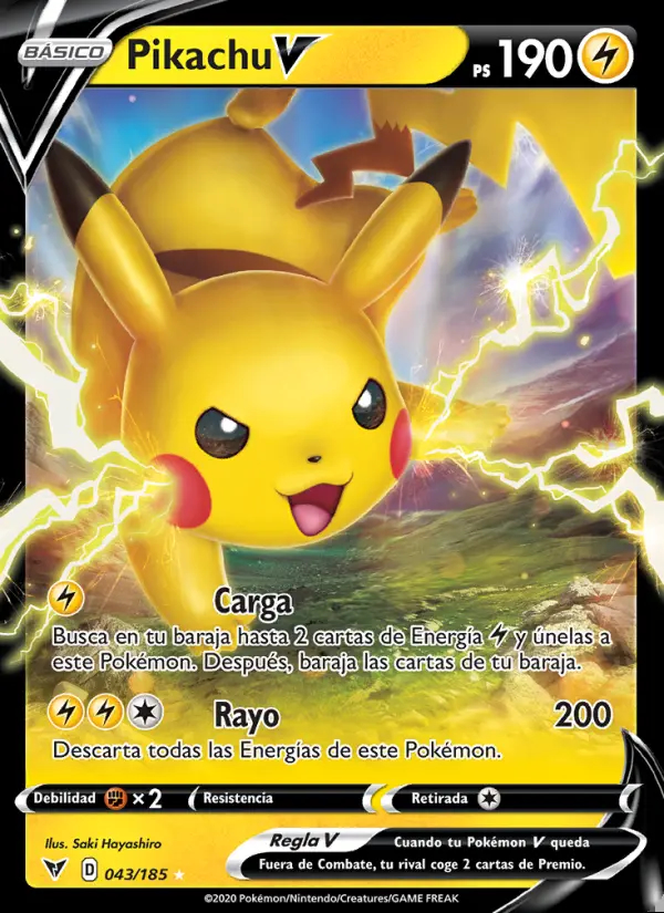 Image of the card Pikachu V