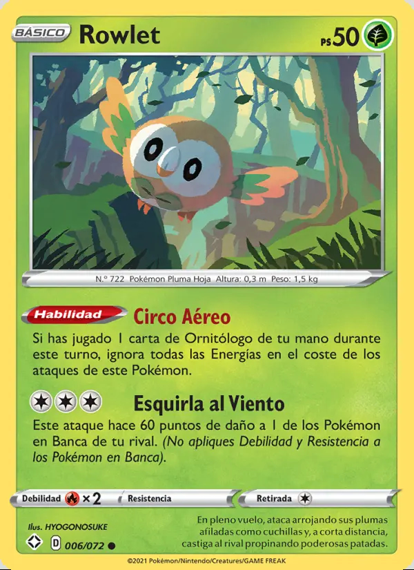 Image of the card Rowlet