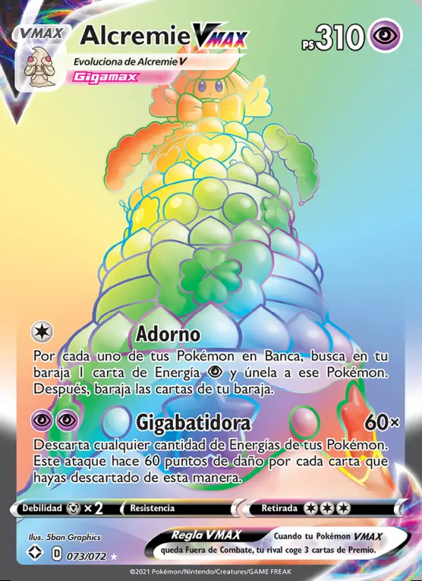 Image of the card Alcremie VMAX