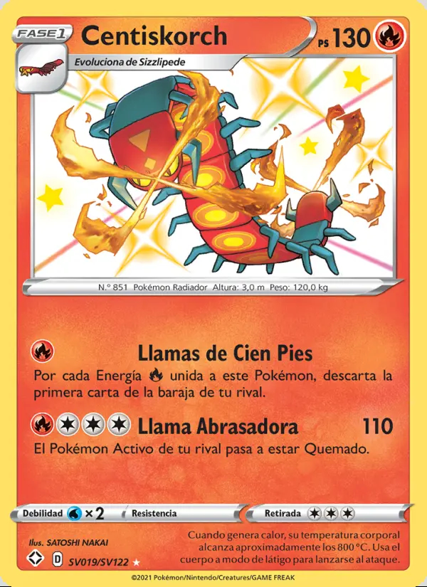 Image of the card Centiskorch