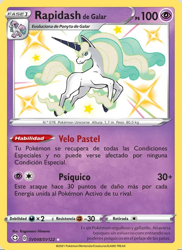 Image of the card Rapidash de Galar