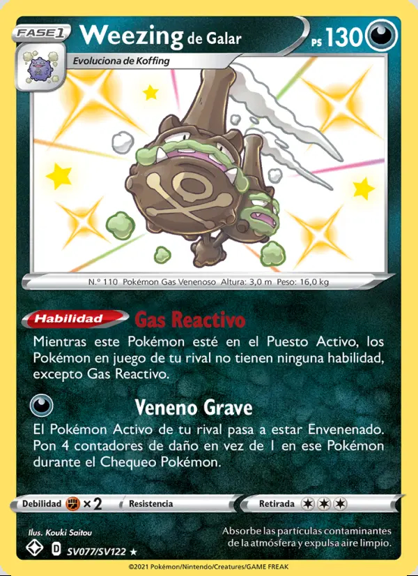 Image of the card Weezing de Galar