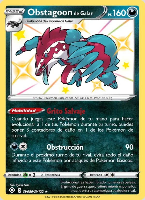 Image of the card Obstagoon de Galar