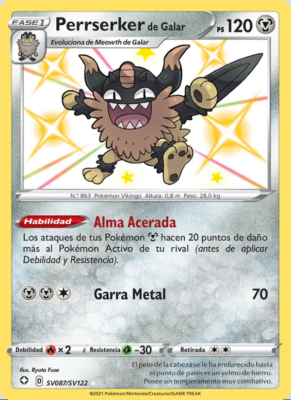 Image of the card Perrserker de Galar