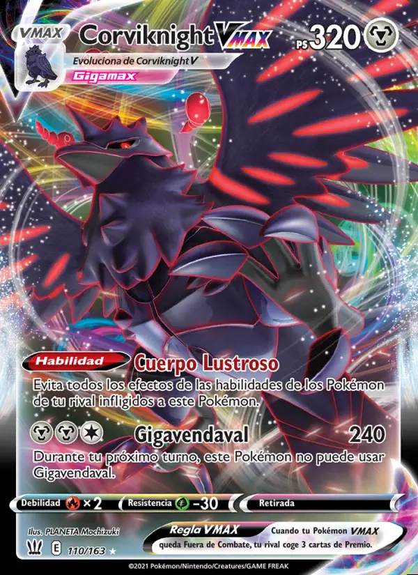 Image of the card Corviknight VMAX