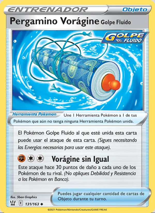 Image of the card Pergamino Vorágine Golpe Fluido