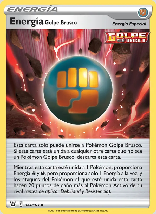 Image of the card Energía Golpe Brusco
