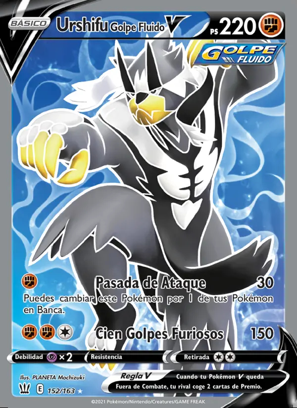 Image of the card Urshifu Golpe Fluido V