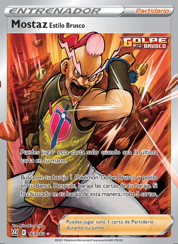 Image of the card Mostaz Estilo Brusco