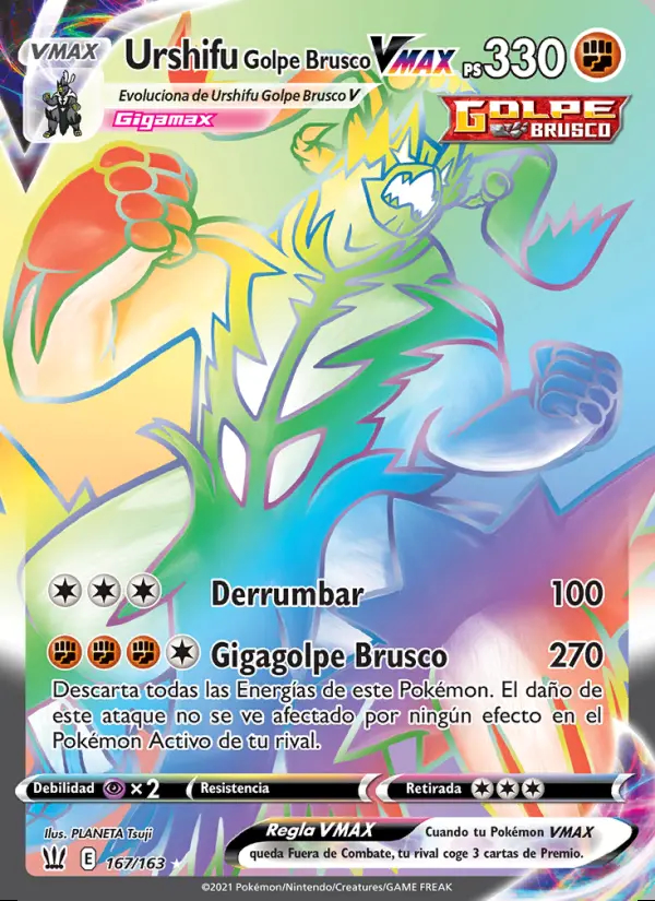 Image of the card Urshifu Golpe Brusco VMAX