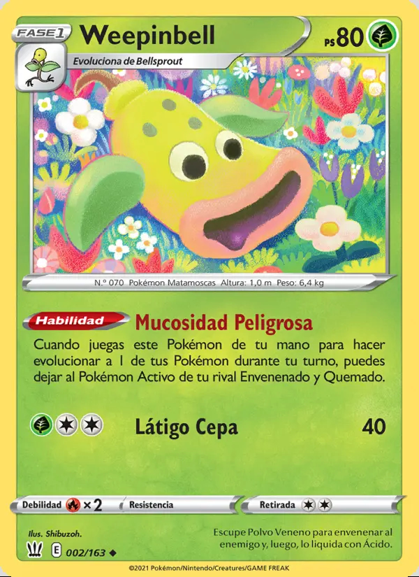 Image of the card Weepinbell