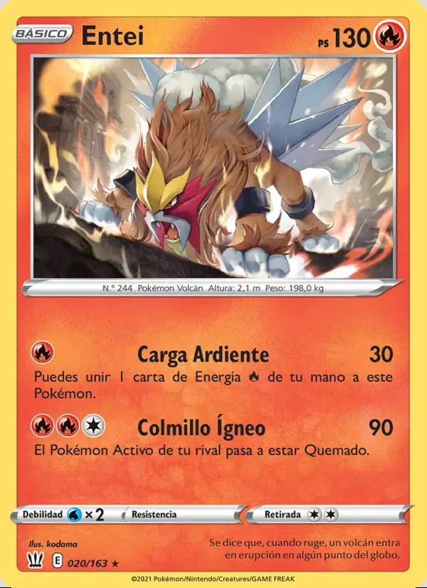 Image of the card Entei