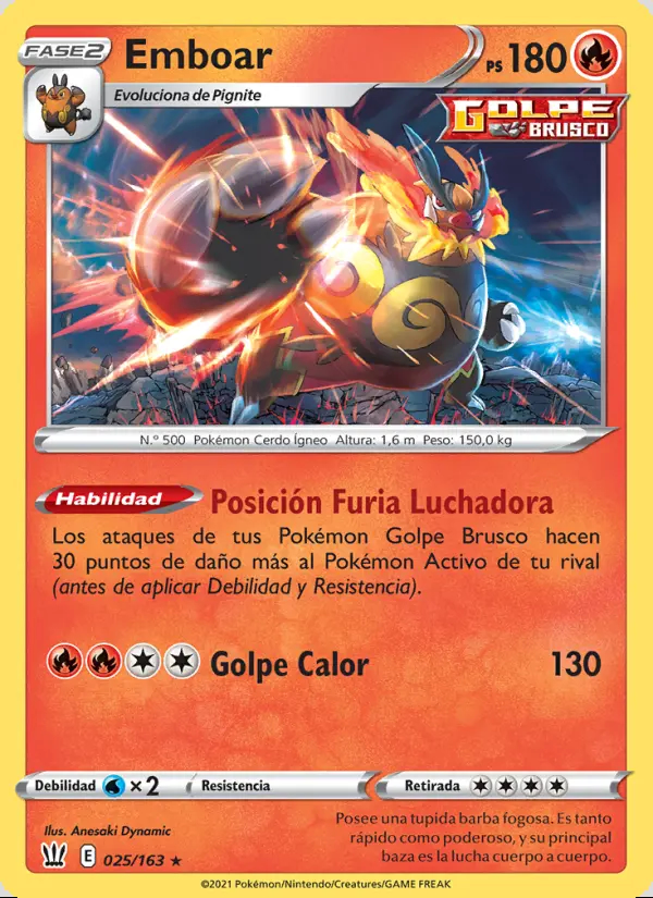 Image of the card Emboar