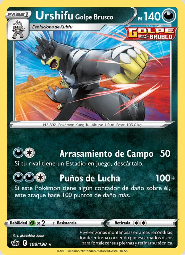 Image of the card Urshifu Golpe Brusco