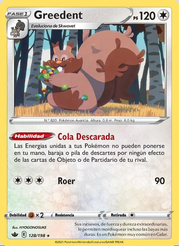 Image of the card Greedent