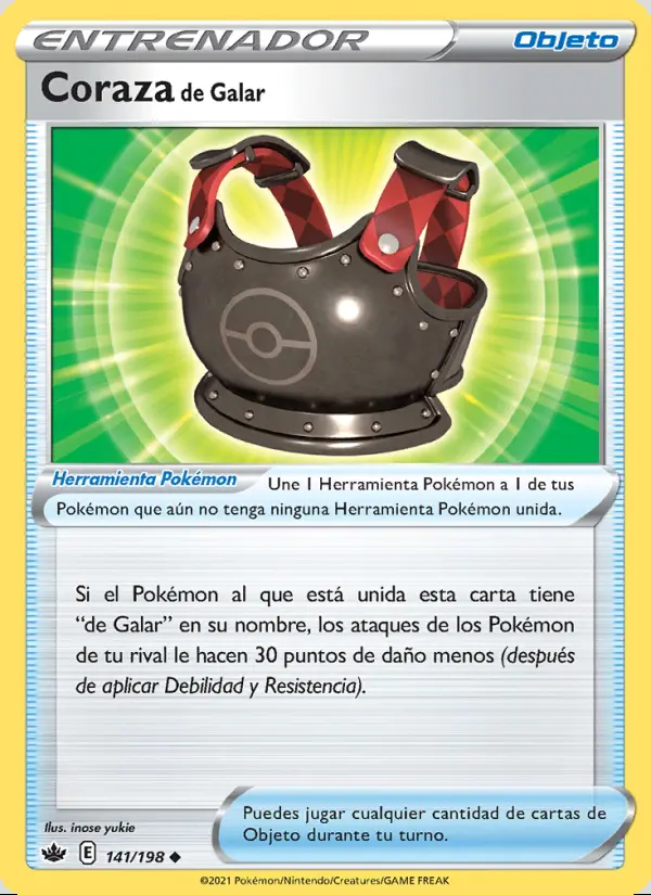 Image of the card Coraza de Galar