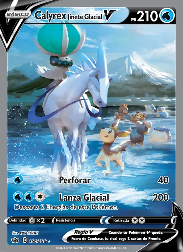 Image of the card Calyrex Jinete Glacial V