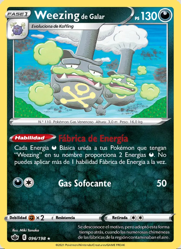 Image of the card Weezing de Galar