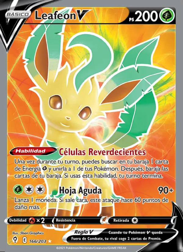 Image of the card Leafeon V