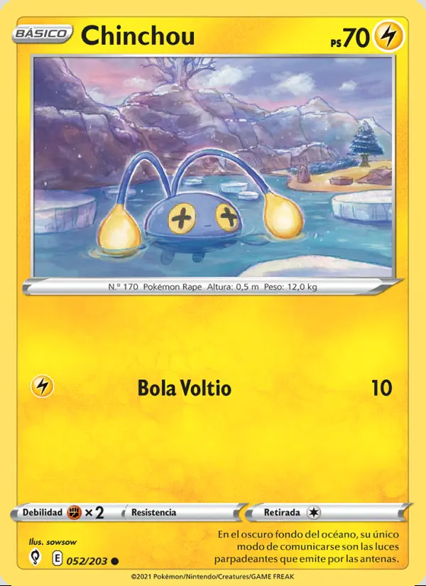 Image of the card Chinchou