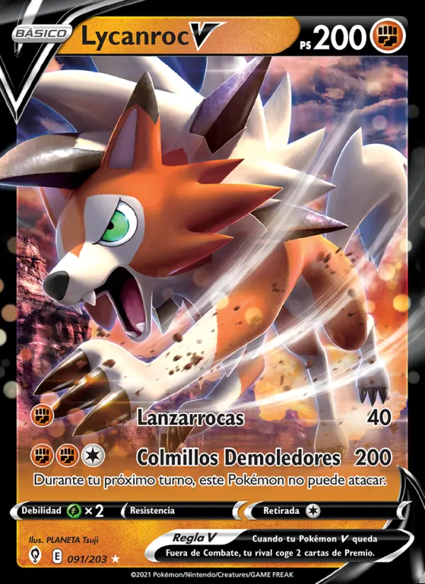 Image of the card Lycanroc V