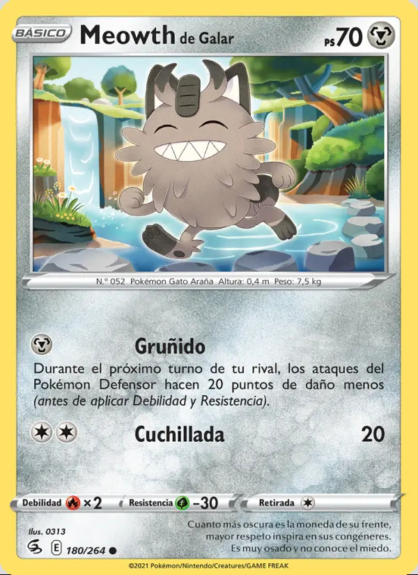 Image of the card Meowth de Galar