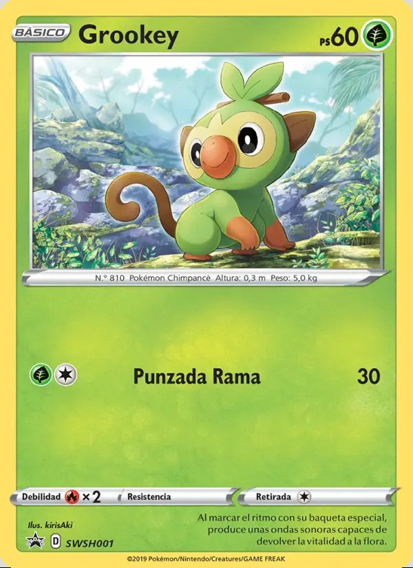 Image of the card Grookey