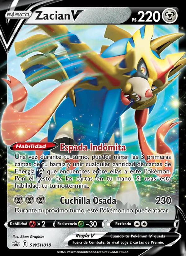 Image of the card Zacian V