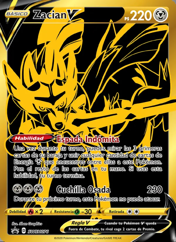 Image of the card Zacian V