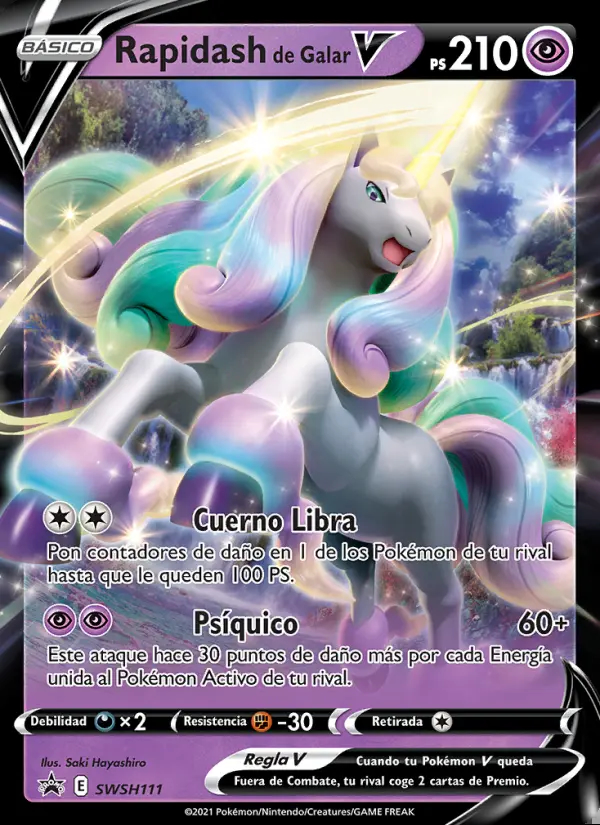 Image of the card Rapidash de Galar V