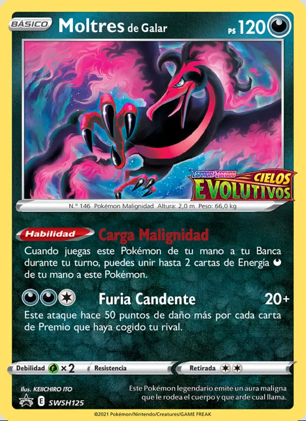 Image of the card Moltres de Galar