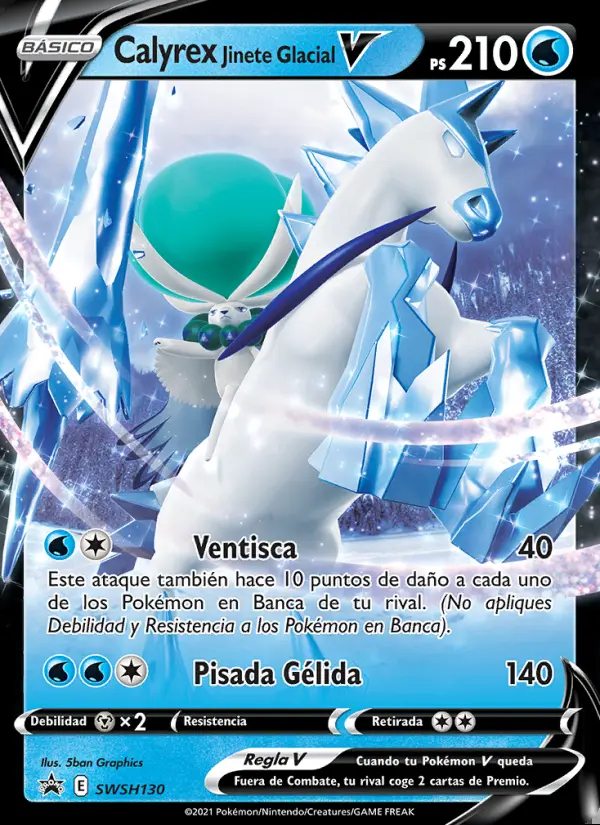 Image of the card Calyrex Jinete Glacial V