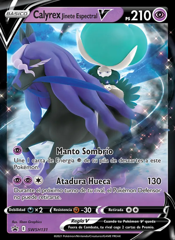 Image of the card Calyrex Jinete Espectral V
