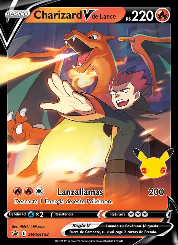 Image of the card Charizard V de Lance