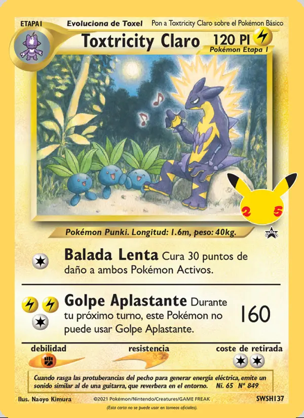 Image of the card Toxtricity Claro