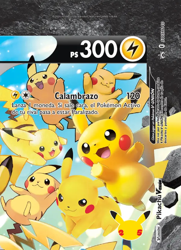 Image of the card Pikachu V-UNIÓN