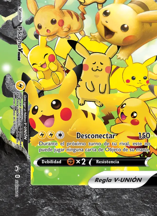 Image of the card Pikachu V-UNIÓN