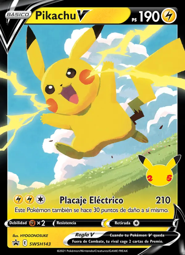 Image of the card Pikachu V