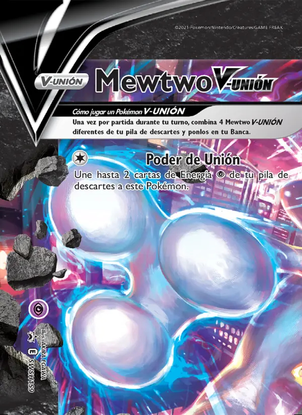 Image of the card Mewtwo V-UNIÓN