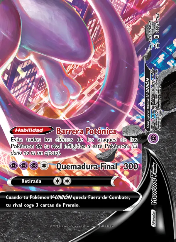 Image of the card Mewtwo V-UNIÓN
