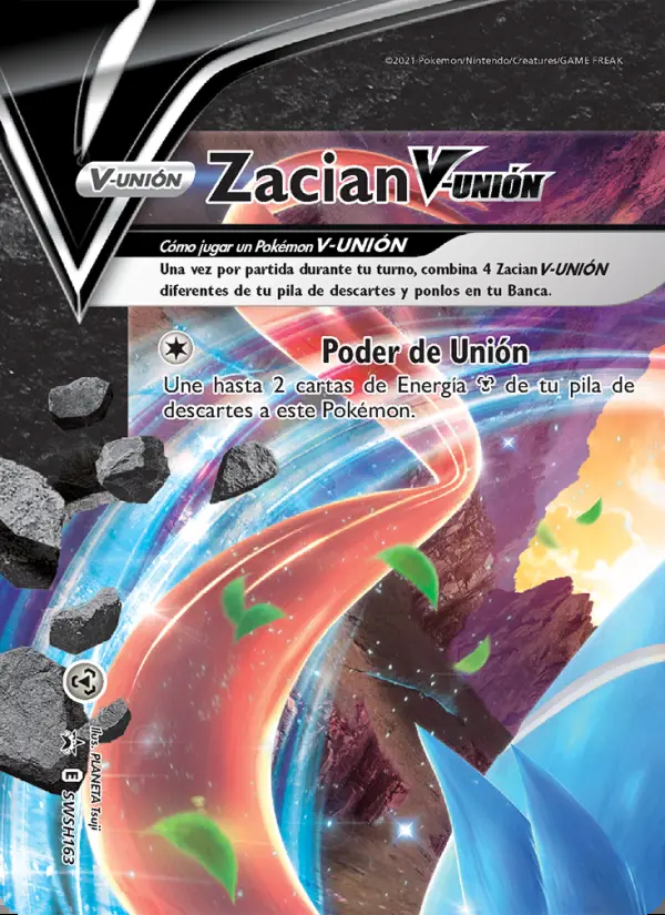 Image of the card Zacian V-UNIÓN