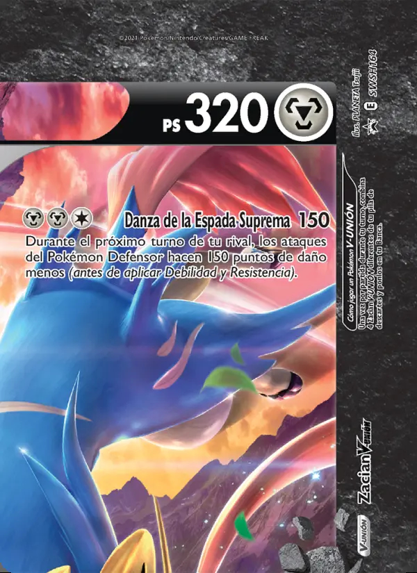Image of the card Zacian V-UNIÓN