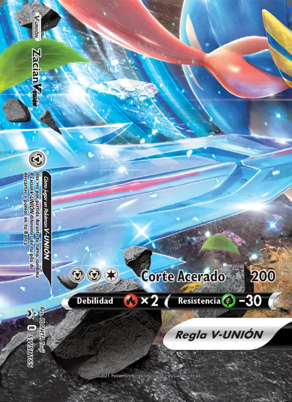 Image of the card Zacian V-UNIÓN
