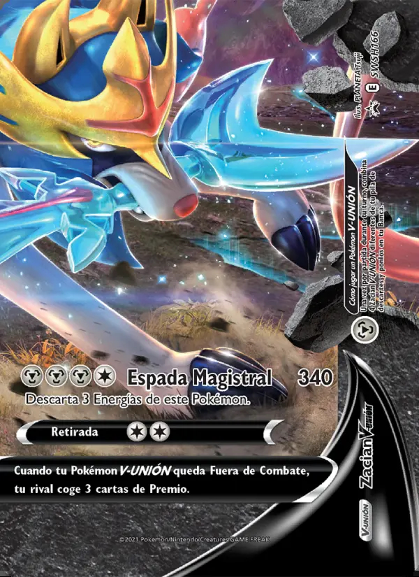 Image of the card Zacian V-UNIÓN