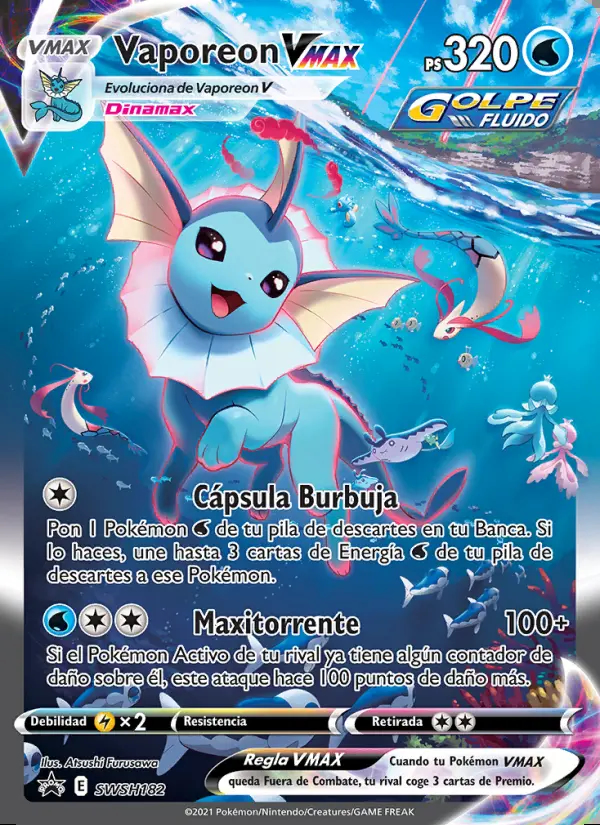Image of the card Vaporeon VMAX