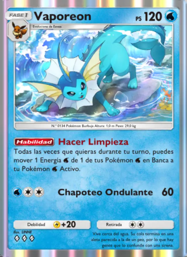 Image of the card Vaporeon