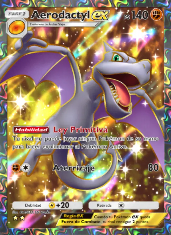 Image of the card Aerodactyl ex