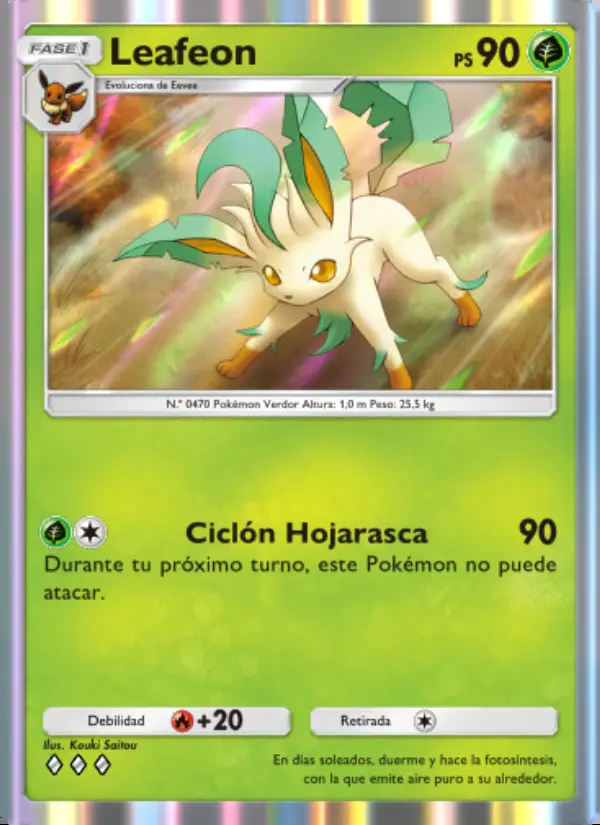Image of the card Leafeon