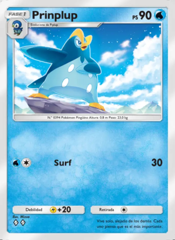 Image of the card Prinplup